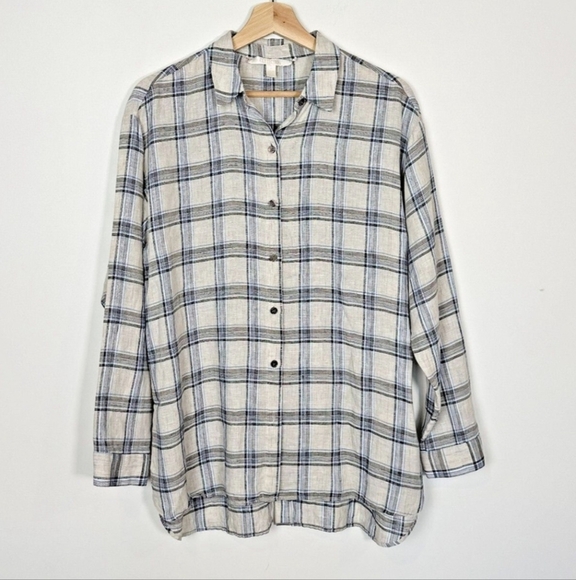 Nordstrom Collection NWOT linen top - Picture 1 of 6